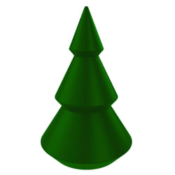Abete da Giardino Ø30x46 cm in Resina Arkema Abete S Smart Verde Scuro