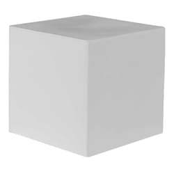 Pouf da Giardino 50x50 cm in Resina Arkema Iris Pouf Bianco