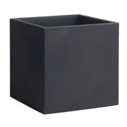Vaso 50x50 cm in Resina Arkema Iris Vase Antracite
