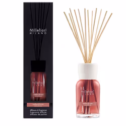 Millefiori Ambra & Rosa, Flacone di fragranza, Diffusore di aroma a bastoncini, 0,5 L