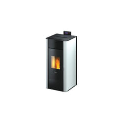 Freepoint - termo stufa pellet tesis 22 idro bianco kw 22,8 mm 510,5X520 h.mm 1100