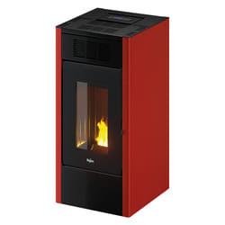 Stufa A Pellet &#39;Saba 14&#39; Colore Rosso