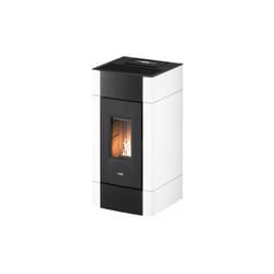 Cadel - Stufa a Pellet Ad Aria Cristal 9 kw Air Ventilata Con WiFi Bianca