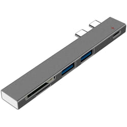 BES - hub usb c 5 in 1 Tipo c Multiporta usb 3.0 Lettore Card Adattatore Q-HUB810