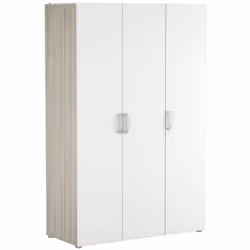 GUARDAROBA GRANDE - Mobile camera da letto, Cabina armadio portabiti, Armadio appendiabiti, 119x51 h185 cm, Rovere e Bianco o ...