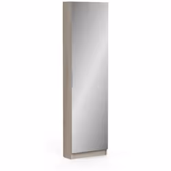 SCARPIERA - Mobile portascarpe, Armadio da ingresso multiuso, Mobiletto per calzature, 50x20 h181 cm, Rovere.STRUTTURA E UTIL ...