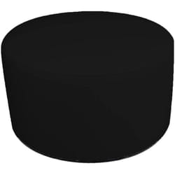 Pouf Anacapri, Poltrona multiuso, Poltroncina sacco, Pouf poggiapiedi, Made in Italy, 79x79 h42 cm, Nero - Dmora