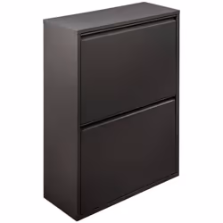 PATTUMIERA - Cestino portarifiuti, Bidone per raccolta differenziata, Mobile per spazzatura, 60x25 h93 cm, Nero. STRUTTURA E ...