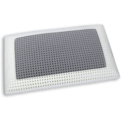 Dmora - Guanciale Prezzemolo, Cuscino per letto, Poggiatesta imbottito, Cuscinetto per camera da letto, Made in Italy, 70x40 h14 cm, Bianco