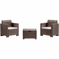 SET SALOTTO DA ESTERNO - Salottino outdoor, Set da balcone o giardino, Composizione soggiorno per esterni, Made in Italy, Tor ...