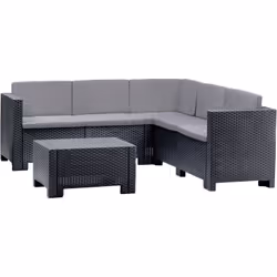 SET SALOTTO DA ESTERNO - Salottino outdoor, Set da balcone o giardino, Composizione soggiorno per esterni, Made in Italy, Ant ...