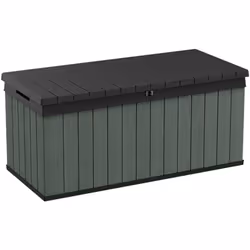 CASSAPANCA OUTDOOR - Baule da giardino, Contenitore da esterno, Panchina contenitore da esterno, 143x65 h64 cm, Verde. STRUTT ...