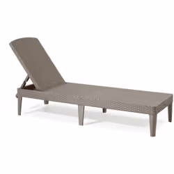 LETTINO PRENDISOLE - Sdraio da giardino, Letto pieghevole outdoor, Sedia reclinabile, 188x58 h29 cm, Tortora. STRUTTURA E UTI ...