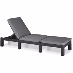 LETTINO PRENDISOLE - Sdraio da giardino, Letto pieghevole outdoor, Sedia reclinabile, 195x65 h26 cm, Antracite. STRUTTURA E U ...