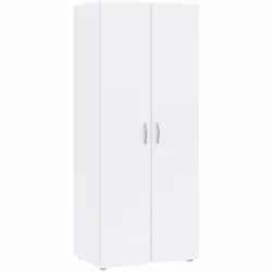 GUARDAROBA 2 ANTE - Elegante mobile a 2 ante con ripiani interni e barra appendiabiti, rialzato da terra, utilizzabile come a ...