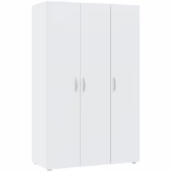 GUARDAROBA 3 ANTE - Elegante mobile a 3 ante con ripiani interni e barra appendiabiti, rialzato da terra, utilizzabile come a ...