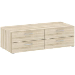 Cassettiera Gignod, Settimino multiuso, Comò camera da letto, Mobile con cassetti, 111x52 h35 cm, Rovere - Dmora