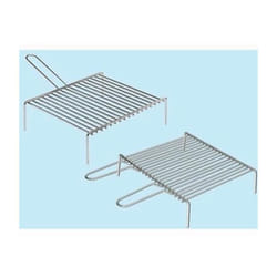 Fraschetti - Griglie Graticole per camino con manico - cm. 30x30 - manico singolo
