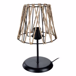 Lampada da tavolo in iuta Evren ASZ1127 Lampada da tavolo caratterizzata dala combinazione dei materiali metallo iuta. La str ...