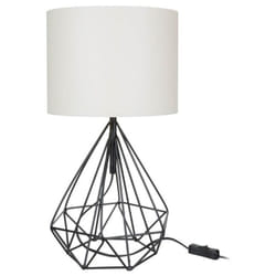 Iperbriko - Lampada da tavolo ufficio scrivania Pena nero bianco MDL4268