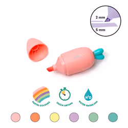 Legami Set di 6 Mini Evidenziatori - Carrate Team - Vista aggiuntiva 3