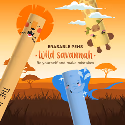 Legami Penna Gel Cancellabile - Erasable Pen, Giraffe - Vista aggiuntiva 5