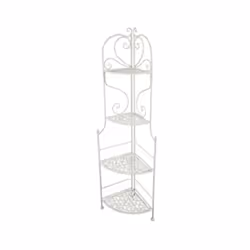 Lo Scaffale Metallo Jessica Bianco ad Angolo 4 Piani H160 cm di Vacchetti è una soluzione funzionale e moderna per organizzar ...