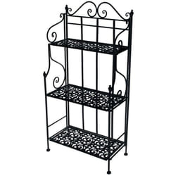 Vacchetti - Scaffale Jessica 3 Piani in metallo 59x29x(h)118cm Nero