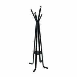 Attaccapanni a stelo legno nero 4 braccia cm 50h180
