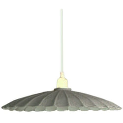 Vacchetti - Lampadario metallo vintage bianco/grigio con attacco cmø25