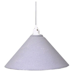 Lampadario metallo vintage bianco/grigio con attacco cmø38
