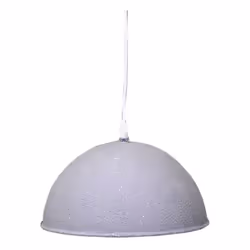 Lampadario metallo vintage bianco/grigio con attacco cmø26h19 Caratteristiche: Dimensioni: Larghezza= 26 cm Profondità= 26 cm ...