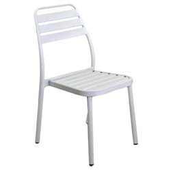 Sedia alluminio las vegas bianca cm 49x58h45/88