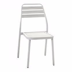 Sedia alluminio las vegas bianca cm 49x58h45/88 - Vista aggiuntiva 4