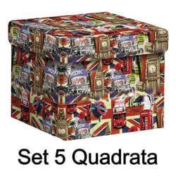 Vacchetti - Scatola cartone 1-5 london quadra cm27,7x27,7h19,3
