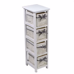 Mobiletto hilary cassettiera bianco 4 cassetti cm22x28h81 Caratteristiche: Materiale:LEGNO Colore:BIANCO Materiale: Legno Di  ...