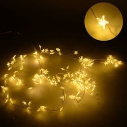 Vacchetti - Luce filo 160 micro led stella bianco caldo cm230alimentazione fissa uso esterno