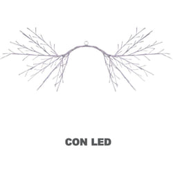 Vacchetti - Luce ramo 144 led bianco caldo cm130x80alimentazione fissa uso esterno