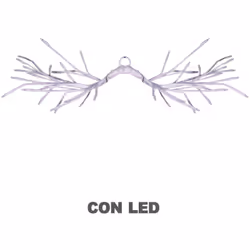 Luce ramo 48 led bianco caldo cm60x30 alimentazione fissa uso esterno Caratteristiche: Materiale:PLASTICA Cavo - Ip44Gs Trasf ...