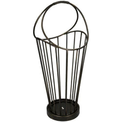 Portaombrelli metallo bronzo scuro tondo cm 32x30h52/70