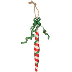 Addobbo natale rosso bastoncino albero decorazione natale