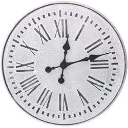Orologio metallo bianco nero cmø48x4