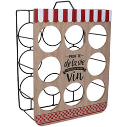 Vacchetti - Portabottiglie legno 8 posti bistrot cm30x16h41