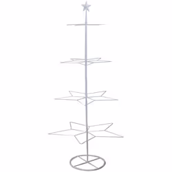 Albero espositore ferro bianco cm57x55h123 Caratteristiche: Materiale:FERRO Colore:BIANCO