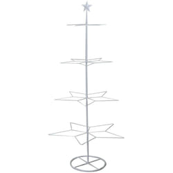 Albero espositore ferro bianco cm57x55h123