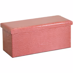 Baule ecopelle rosso rettangolare cm76x40x41 Caratteristiche: Materiale:ECOPELLE Colore:Rosso