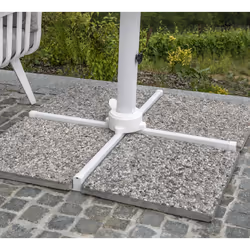 Ombrellone alluminio new michigan 3x4h2,75m senza mantovana bianco
