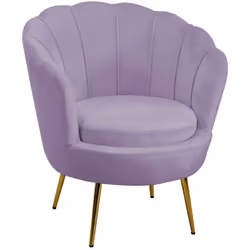 Poltrona velluto tulipan viola cm73x72h77 Caratteristiche: Materiale:VELLUTO Colore:VIOLA Gambe Smontate