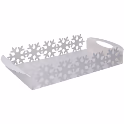 Caratteristiche: Vassoio natalizio Fiocchi di neve 41x20 h 6,5 cm mod. Neve Colore: Fiocchi di neve Dimensioni:41x20 h 6,5 cm ...