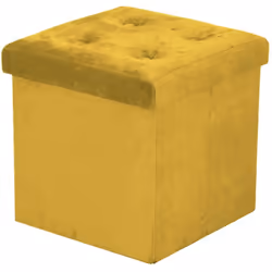Puff velluto giallo quadro cm38x38h38 Caratteristiche: Materiale:VELLUTO Colore:GIALLO